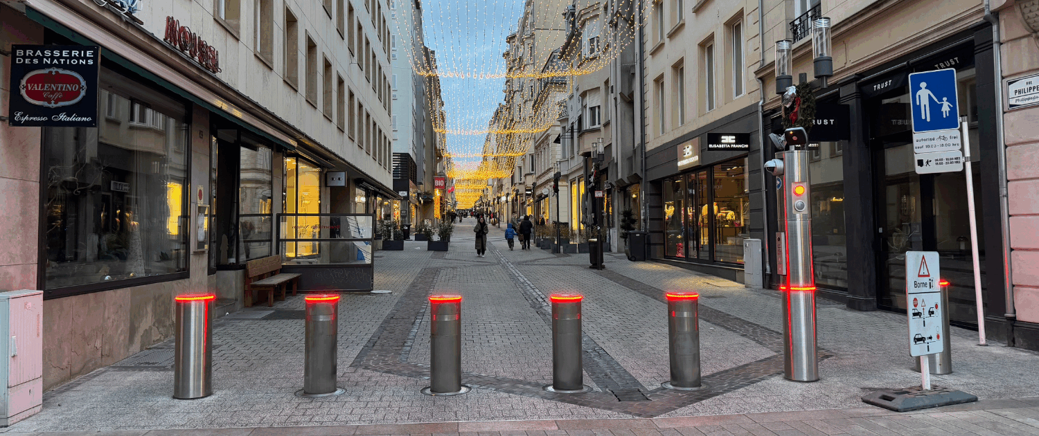 Hochfahrbare Barriere - AGSEC Sicherheitsdienst